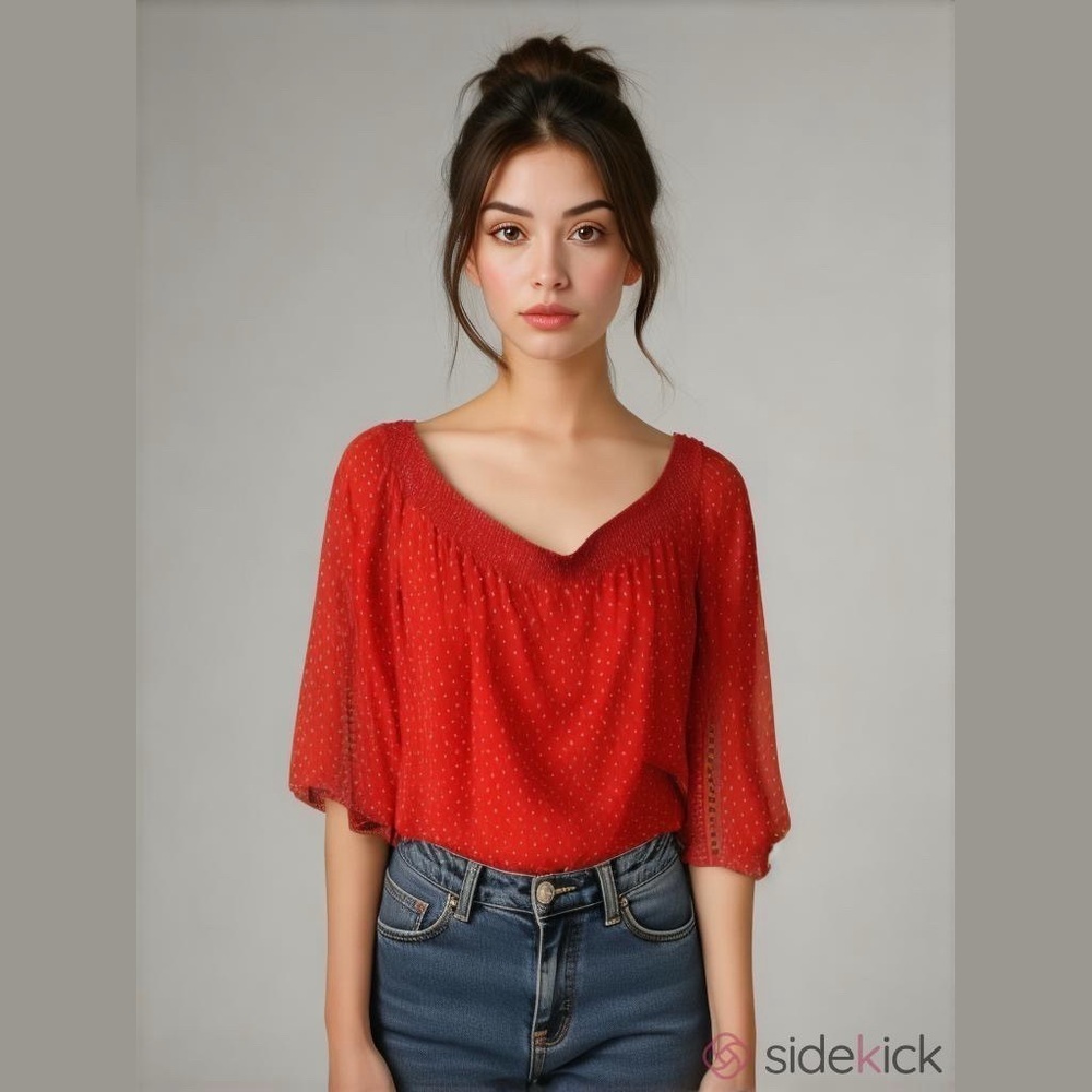Maurices Red Blouse